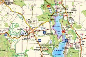 Kartenausschnitt der Gemeinde Kittlitz und Umgebung